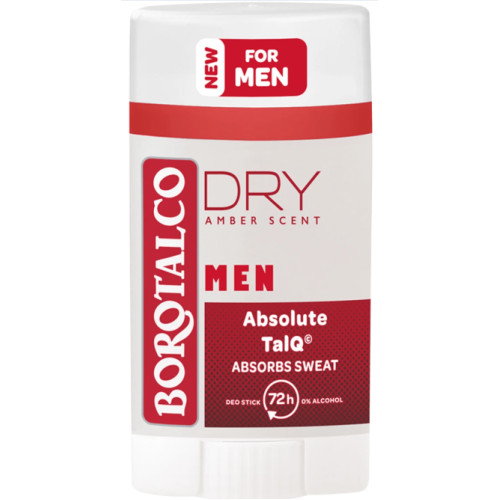 Дезодорант стік Borotalco DRY Men Absolute TalQ, 40 мл